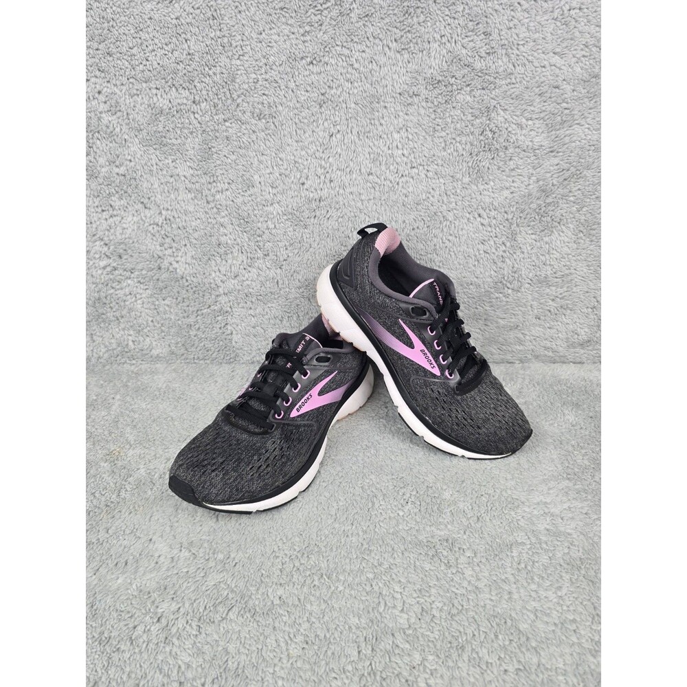 Brooks Transmit 3 Athletic Running Shoe Womens Size 7 1203501B077 Black